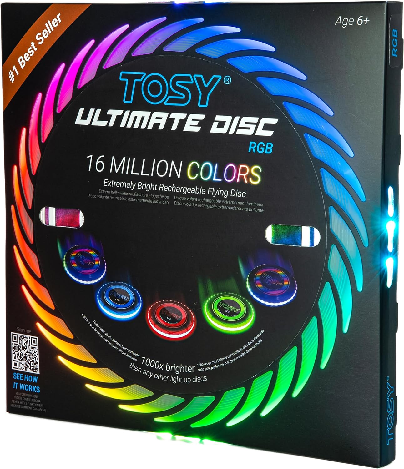 Disque volant Tosy 16 millions de couleurs RVB